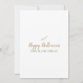 Herfst Festival Pumpkin Uitnodiging (Achterkant)