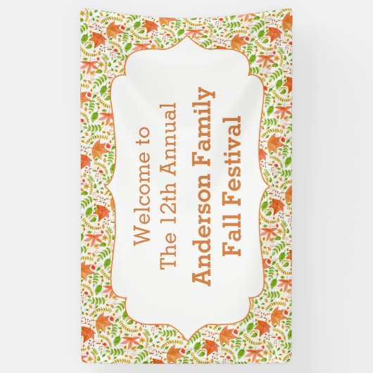 Herfst Festival Sign, neutraal halloween bord/bann Spandoek (Verticaal)