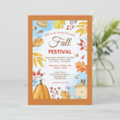 Herfst Festival Uitnodiging (Staand voorkant)