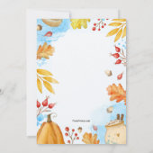 Herfst Festival Uitnodiging (Achterkant)