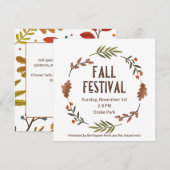 Herfst Festival Uitnodiging (Voorkant / Achterkant)