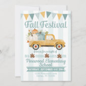 Herfst Festival Uitnodiging Rustic Truck (Voorkant)