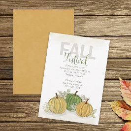 Herfst Festival Waterverf Simple Pumpkin Gourd Kaart