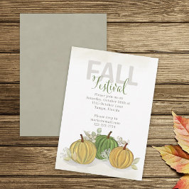 Herfst Festival Waterverf Simple Pumpkin Gourd Kaart