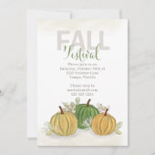 Herfst Festival Waterverf Simple Pumpkin Gourd Kaart (Voorkant)