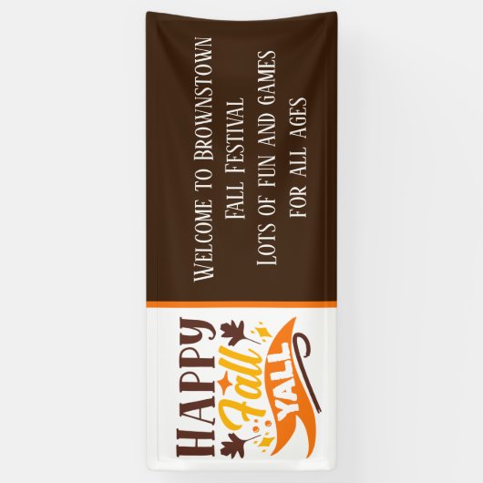 Herfst Festival welkomstbanner tekst toevoegen Spandoek (Verticaal)