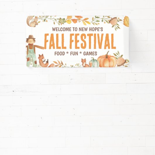 Herfst Festival Welkomstbord Spandoek (Insitu)