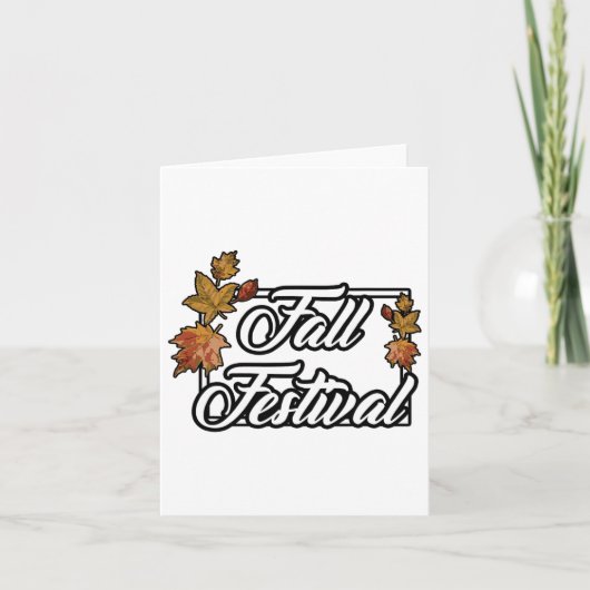 Herfst festivaltinten van de herfst kaart (Voorkant)