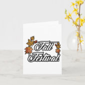 Herfst festivaltinten van de herfst kaart (Gele Bloem)