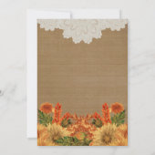 Herfst Festive Party Invitation Sjabloon Kaart (Achterkant)