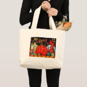 Herfst Festive Table Grote Tote Bag (Voorkant (product))