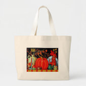 Herfst Festive Table Grote Tote Bag (Voorkant)