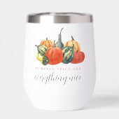 Herfst fete herfstfeest kleurrijke pompoenen (Achterkant)