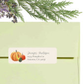 Herfst fete herfstfeest kleurrijke pompoenen etiket