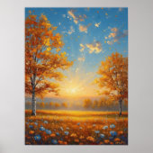 Herfst Field Poster (Voorkant)