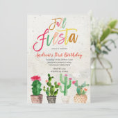 Herfst Fiesta First Birthday-uitnodiging Kaart (Staand voorkant)