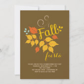 Herfst Fiesta Invitation Kaart (Voorkant)