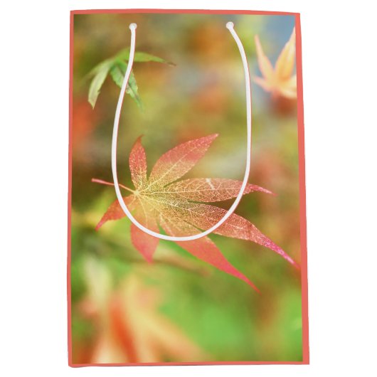 Herfst Filigree Gift Bag Medium Cadeauzakje (Voorkant)