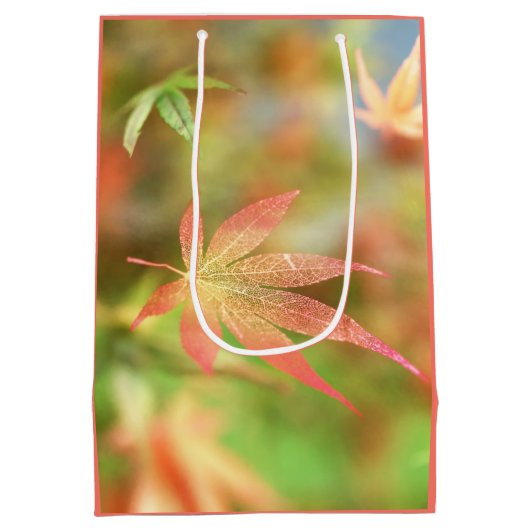 Herfst Filigree Gift Bag Medium Cadeauzakje (Achterkant)