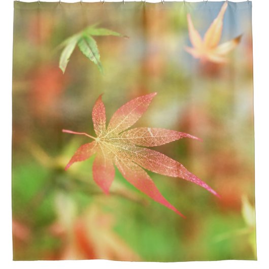 Herfst Filigree Shower Curtain Douchegordijn (Voorkant)