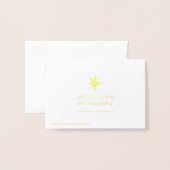 Herfst Finch Blank Folie Note Kaart (Met envelop)