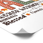 Herfst Flannels Pompoen Seizoen Herfst Vibes Herfs Poster (Hoek)