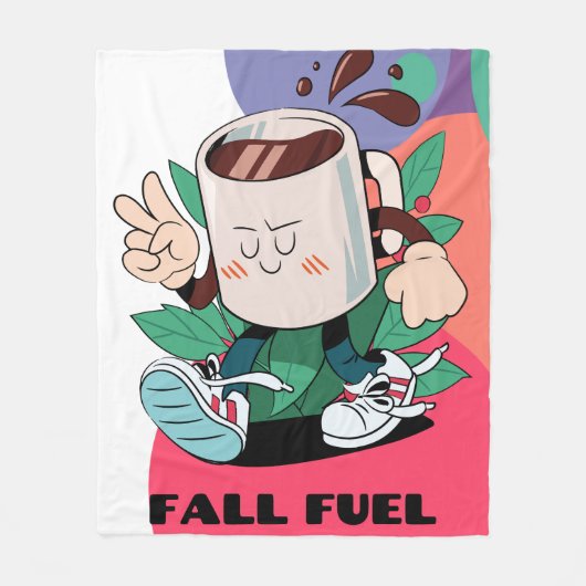 Herfst Fleece Deken (Voorkant)
