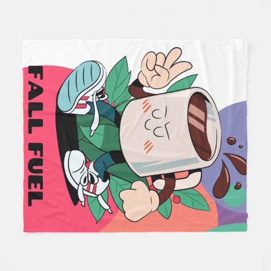 Herfst Fleece Deken (Voorkant (Horizontaal))