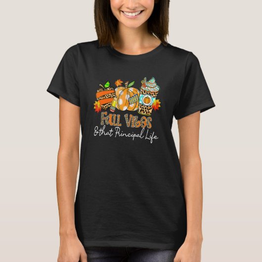 Herfst-flesjes en die hoofddoekjes met levensstand t-shirt (Voorkant)