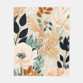 Herfst flessenpatroon zonder naadloze flora fleece deken (Voorkant)