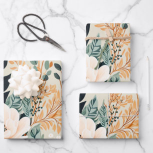 Herfst flessenpatroon zonder naadloze flora inpakpapier vel