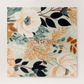 Herfst flessenpatroon zonder naadloze flora legpuzzel (Horizontaal)