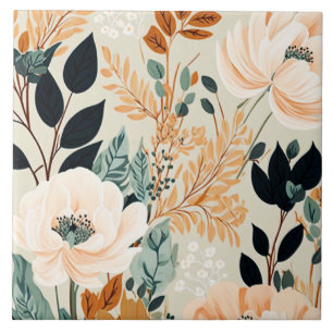 Herfst flessenpatroon zonder naadloze flora tegeltje