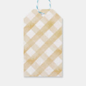 Herfst Flopsy Konijn Baby Shower Cadeautag Cadeaulabel (Achterkant)