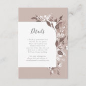 Herfst Flora Details Kaart (Voorkant)