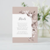 Herfst Flora Details Kaart (Staand voorkant)