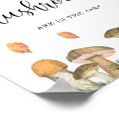 Herfst flora raden hoeveel paddenstoelen poster (Hoek)