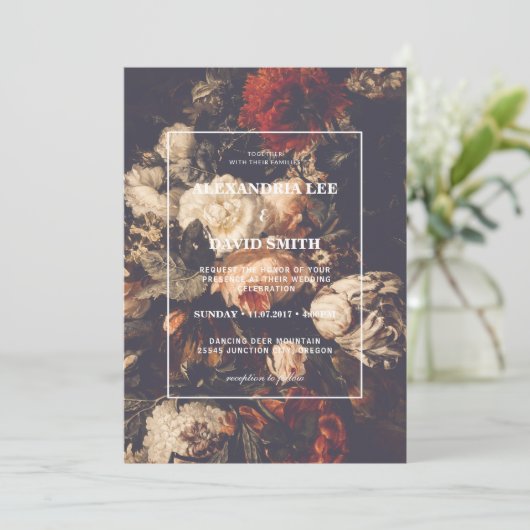 Herfst Floral 2 Kaart (Staand voorkant)