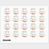 Herfst floral and oranje pomkins team stickers (Vel)