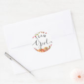 Herfst floral and oranje pomkins team stickers (Envelop)