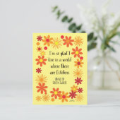 Herfst Floral Anne van Groene Gables Oktober Retro Briefkaart (Staand voorkant)