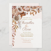 Herfst Floral Arrangement bruiloft Uitnodiging (Voorkant / Achterkant)