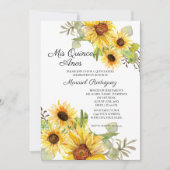 Herfst Floral Birthday Party Kaart (Voorkant)