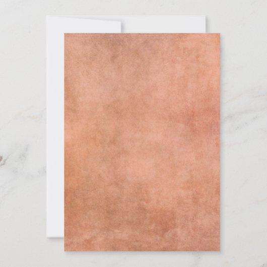 Herfst Floral BOHO Terracotta Girl Baby shower Kaart (Achterkant)