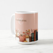  Herfst Floral Bookish Keepsake Koffiemok (Voorkant links)