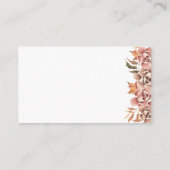 Herfst Floral Books for Baby Informatiekaartje (Achterkant)