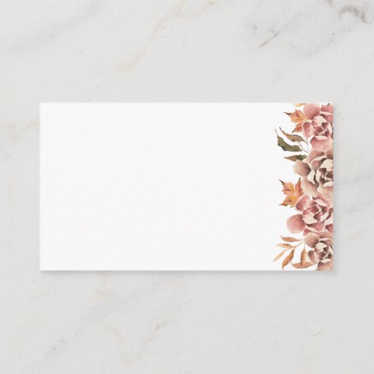 Herfst Floral Books for Baby Informatiekaartje (Achterkant)