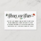 Herfst Floral Books for Baby Informatiekaartje (Voorkant)