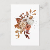 Herfst Floral Bouquet Enclosure RSVP-kaart RSVP Kaartje (Achterkant)