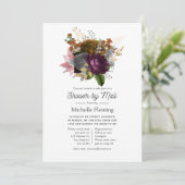 herfst Floral Bouquet Shower per Mail Kaart (Staand voorkant)